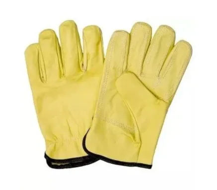 Guantes de Vaqueta de Cuero Amarillo con Refuerzo – Durabilidad y Seguridad en Cada Tarea