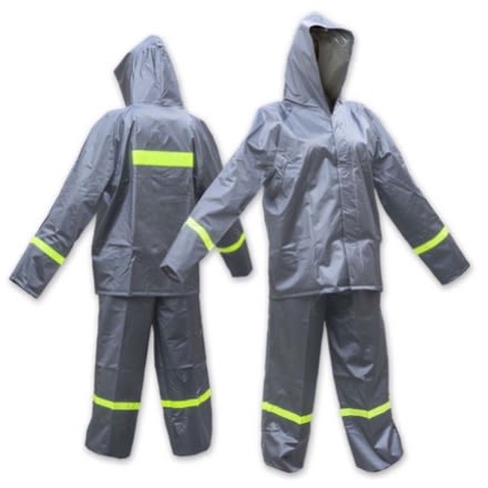 Conjunto Impermeable De Dos Piezas Reflectivo Espalda, Brazos y Piernas Calibre 17
