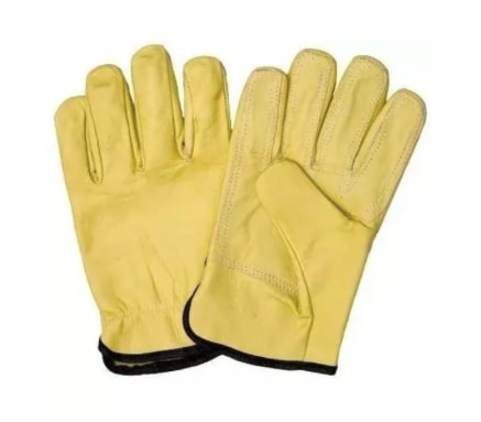 Guantes de Vaqueta de Cuero Amarillo con Refuerzo – Durabilidad y Seguridad en Cada Tarea