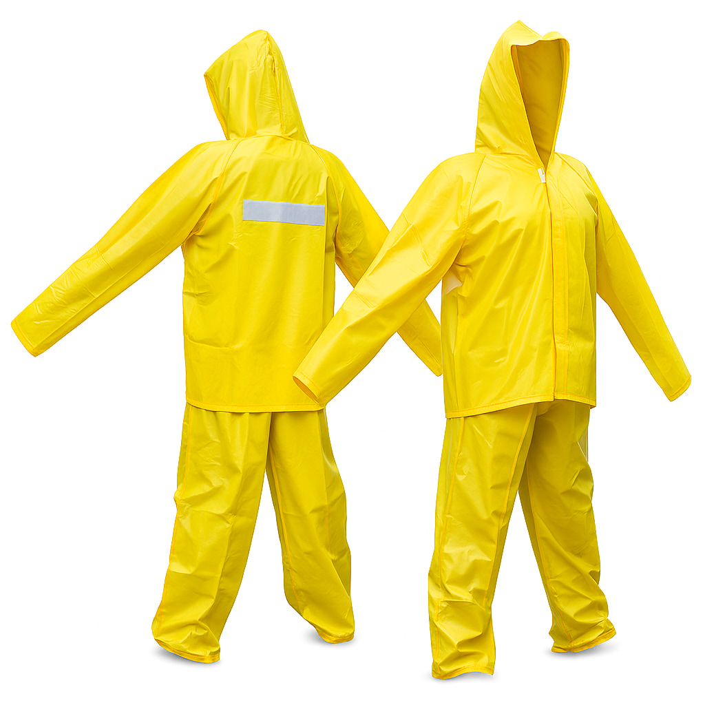 Conjunto Impermeable Dos Piezas Reflectivo En Espalda Calibre 17