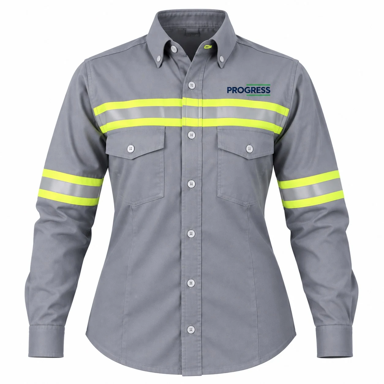 Camisa Industrial en Dril con Reflectivo para Mujer