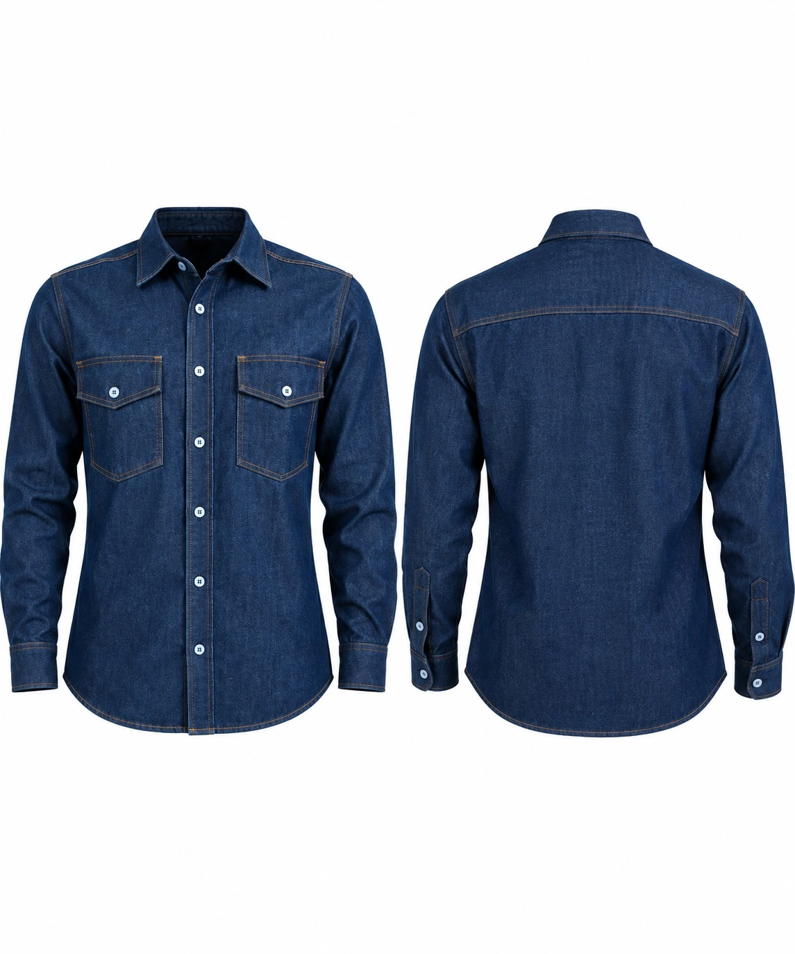 Camisa Industrial de Jean para Hombre
